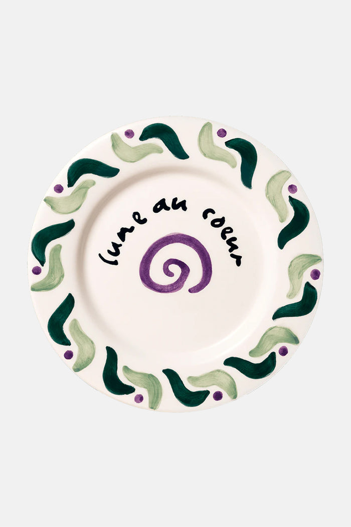 PLATE “CALA SECRETA” GREEN