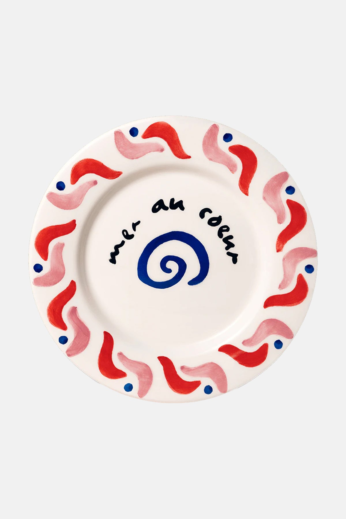 PLATE “CALA SECRETA” RED