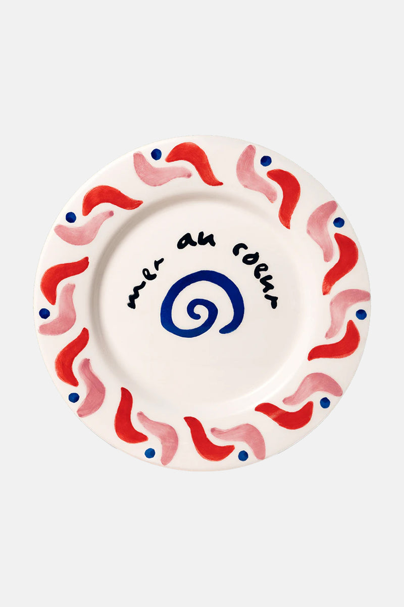 PLATE “CALA SECRETA” RED