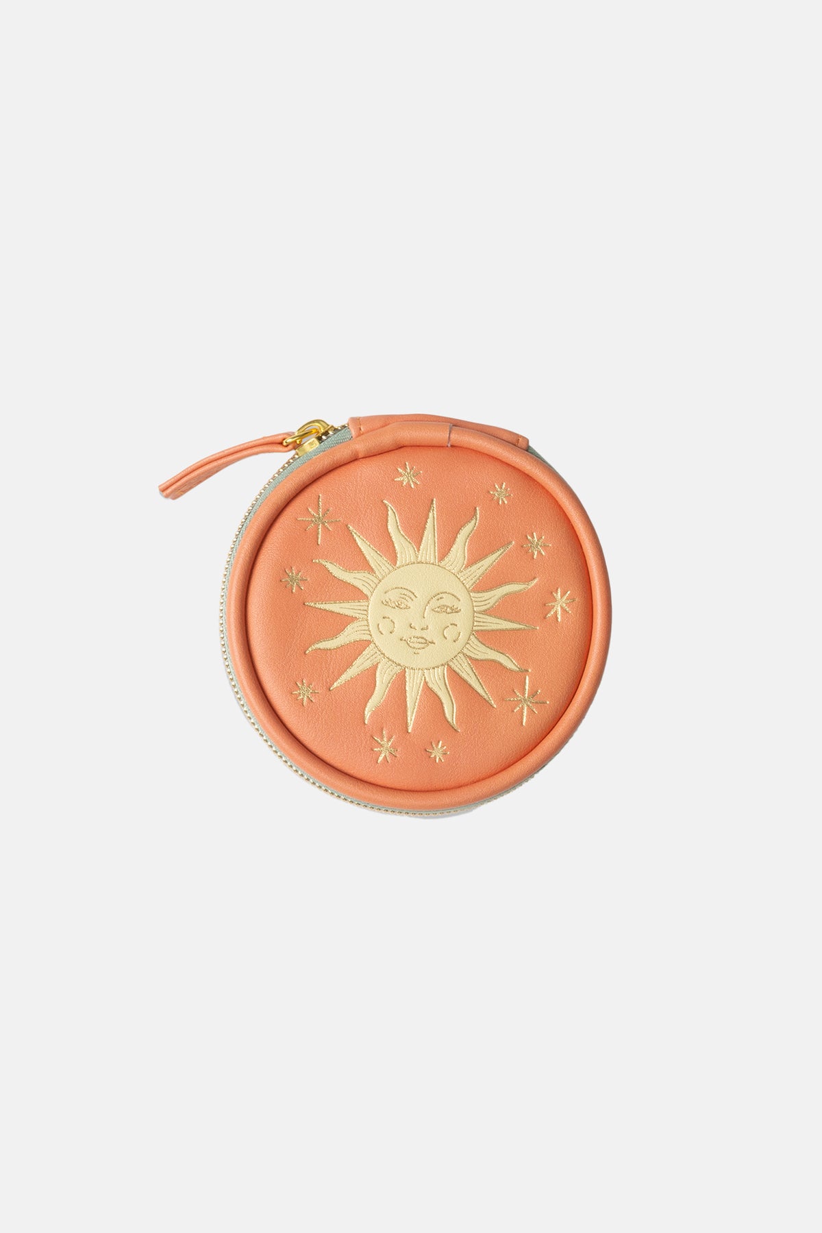 VEGAN LEATHER (PILL) CASE "SUN“ ORANGE