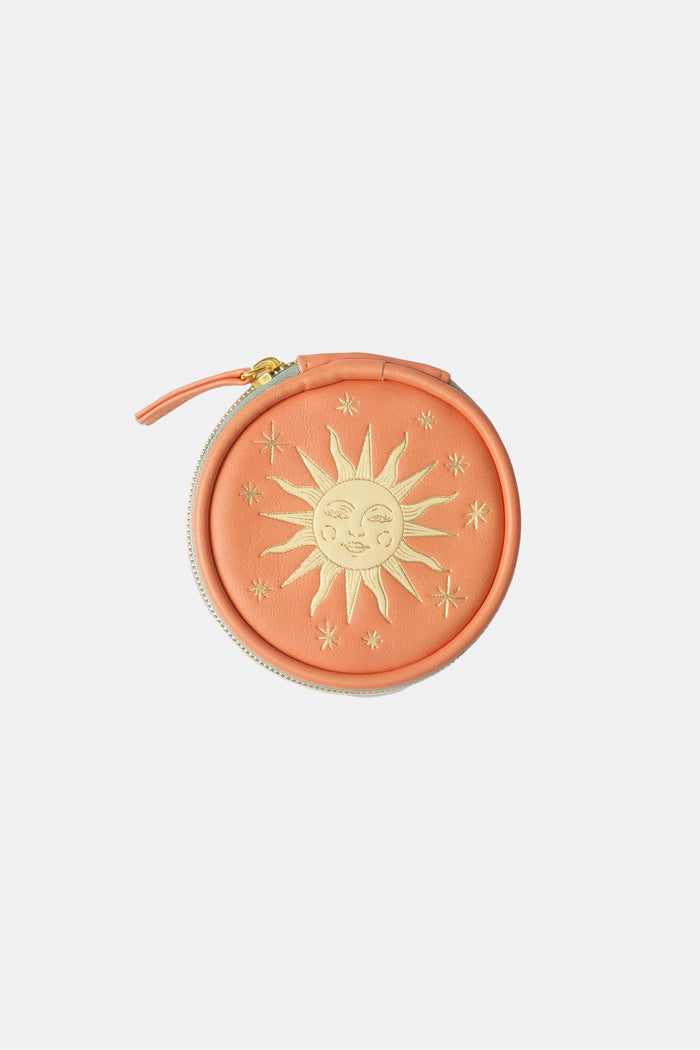 VEGAN LEATHER (PILL) CASE "SUN“ ORANGE