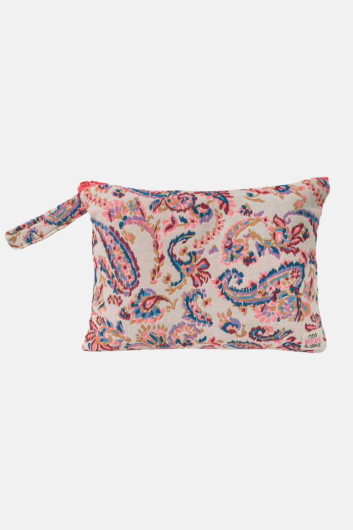 POUCH "DIVAR" WHITE/MULTICOLOR