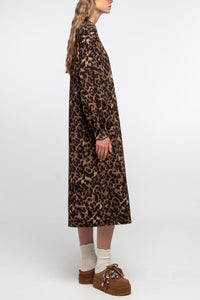 MIDI COTTON SWEATER DRESS "LEO LOVE"