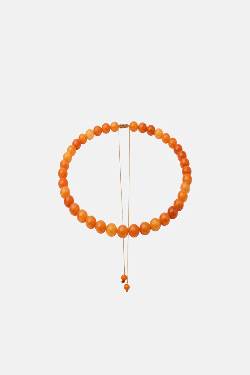 BEADED NECKLACE "TANGERINE SOUL“ ORANGE