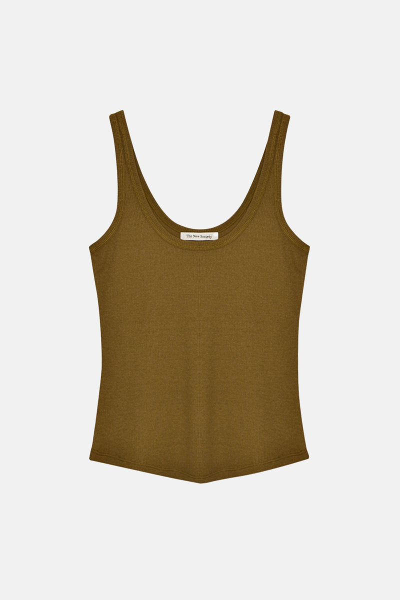 RIBBED TOP EARTHY OLIVE