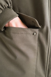 LONG PARKA WITH TEDDY LINING FOREST GREEN