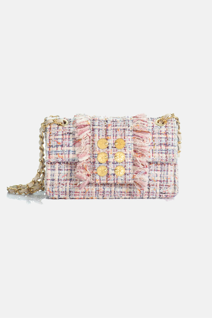 SMALL TWEED BAG "THE MINI NEW YORKER" MULTICOLOR