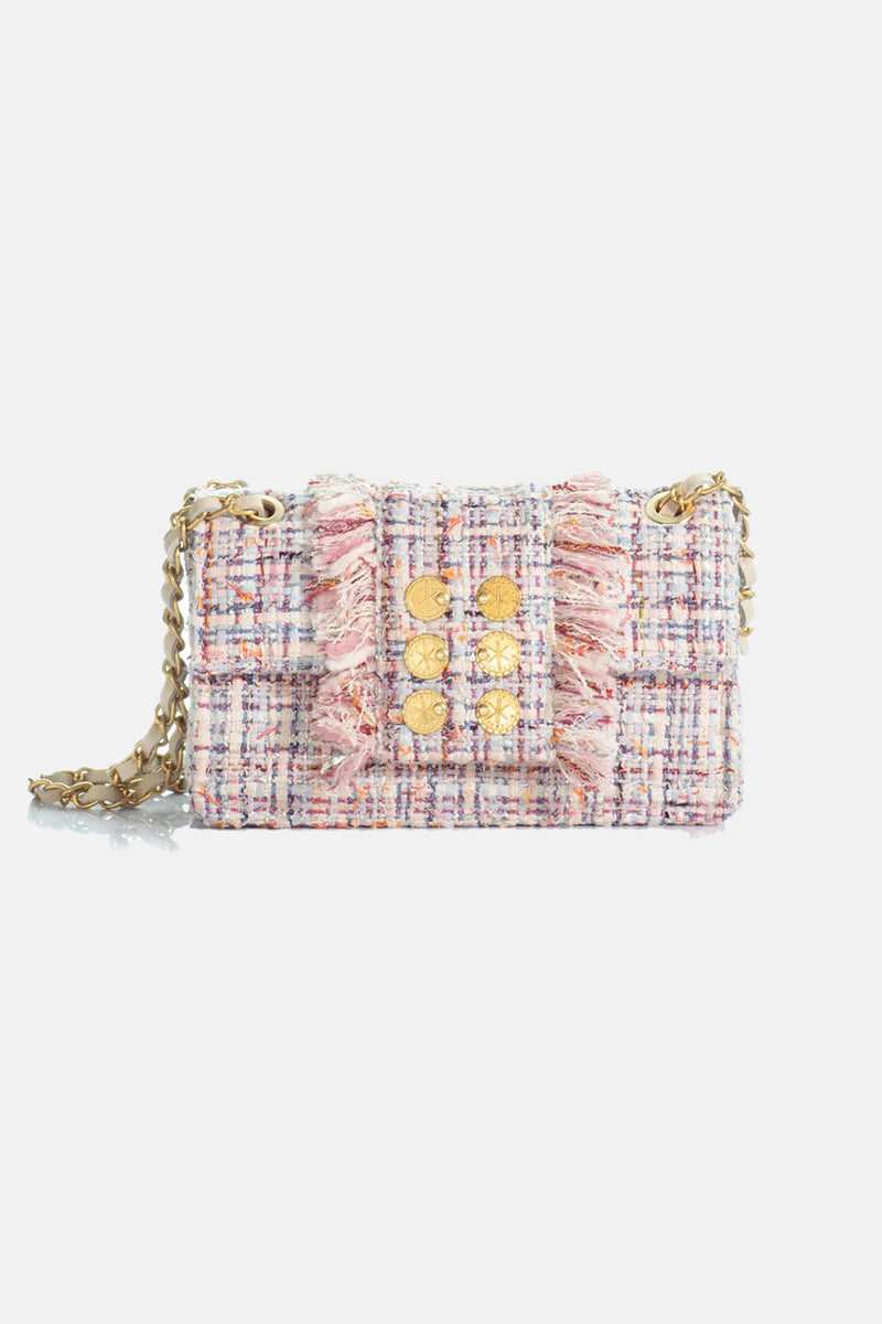 SMALL TWEED BAG "THE MINI NEW YORKER" MULTICOLOR