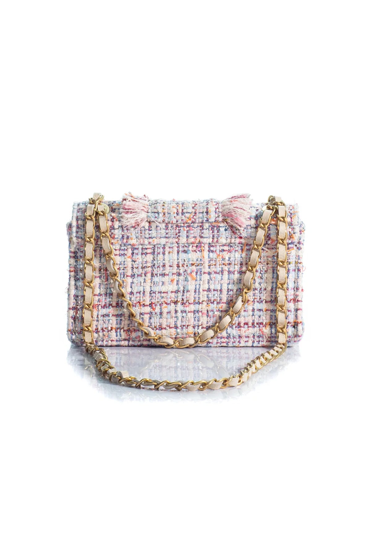 SMALL TWEED BAG "THE MINI NEW YORKER" MULTICOLOR