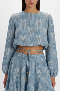 LONGSLEEVE TOP "MERMAID" BLUE