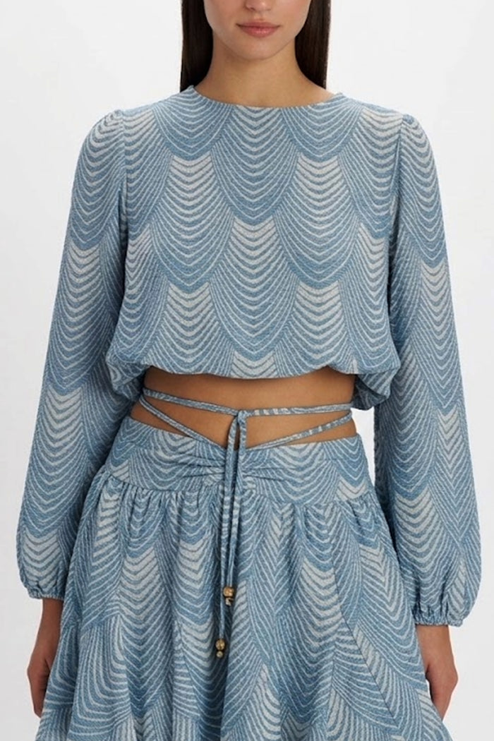 LONGSLEEVE TOP "MERMAID" BLUE