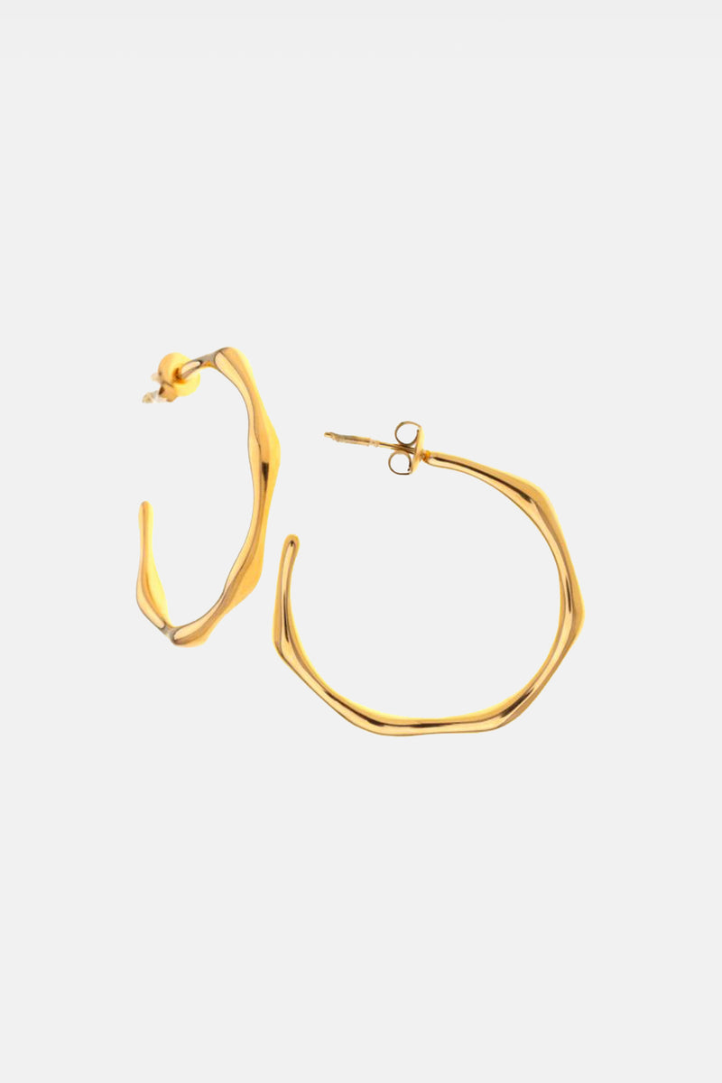 HOOPS "WAVE" GOLD