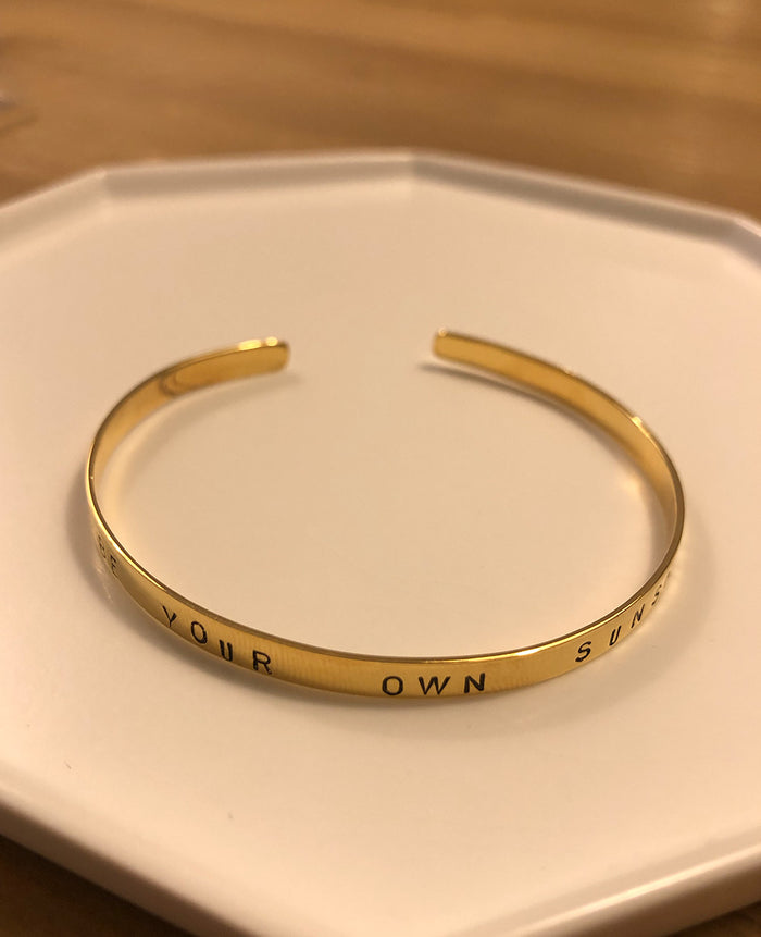 BRACELET "BE YOUR OWN SUNSHINE" GOLD