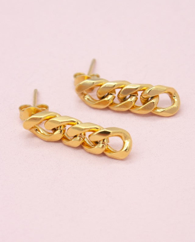 EARRING "MINI CHAIN" GOLD