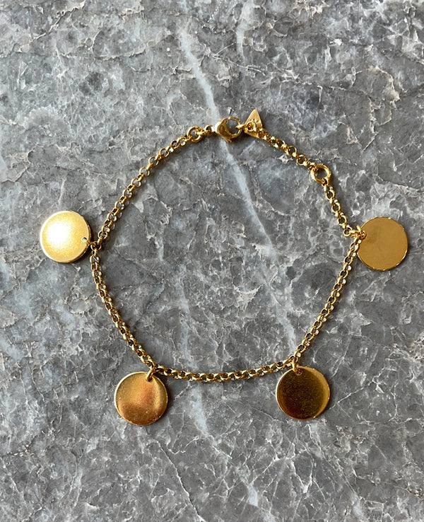 CHAIN BRACELET "COINS" GOLD