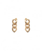 EARRING "3 LINK CHAIN" GOLD