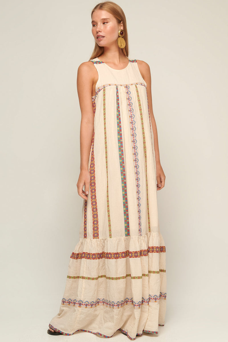 LONG SLEEVELESS DRESS "SERIPHOS"