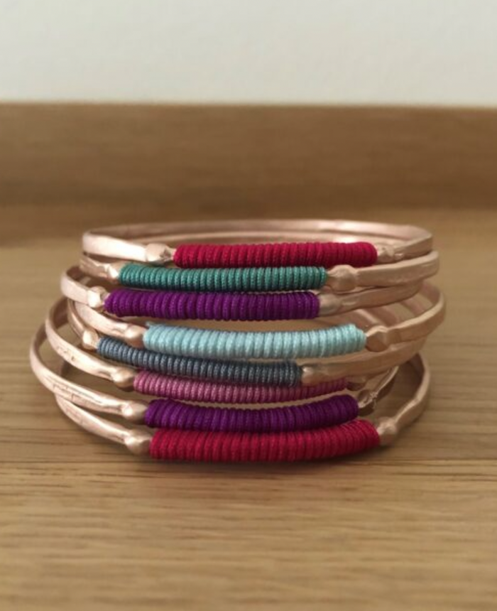 BANGLES "CHROMATA" ROSE-GOLD