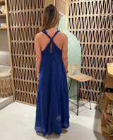 LONG DRESS "EVIA" COBALT BLUE
