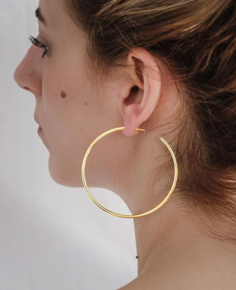 HOOPS "HOLLOW (L)" GOLD