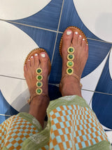 SANDALS "ALYSIDA" EMERALD