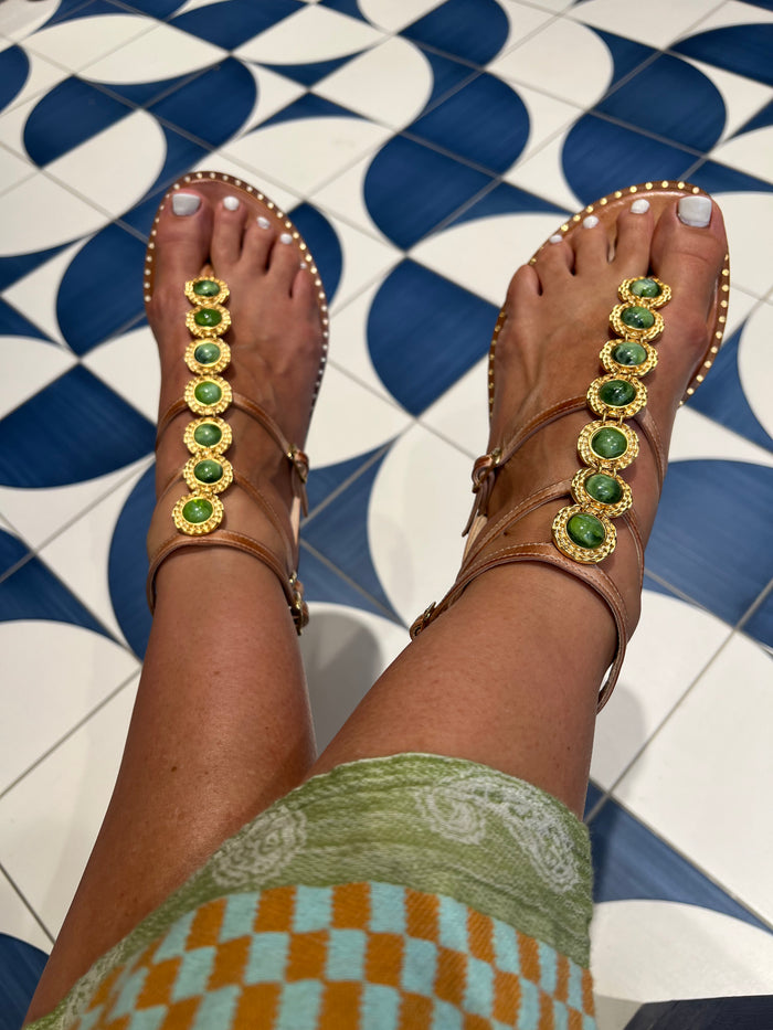 GLADIATOR SANDALS EMERALD