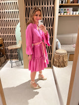 MIDI TUNIC DRESS "MALIA" FUCHSIA