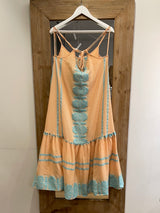 MIDI STRAP DRESS "ARIZONA" TURQUOISE