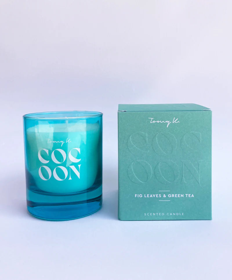 SCENTED CANDLE "COCOON - FIG LEAVES & GREEN TEA"