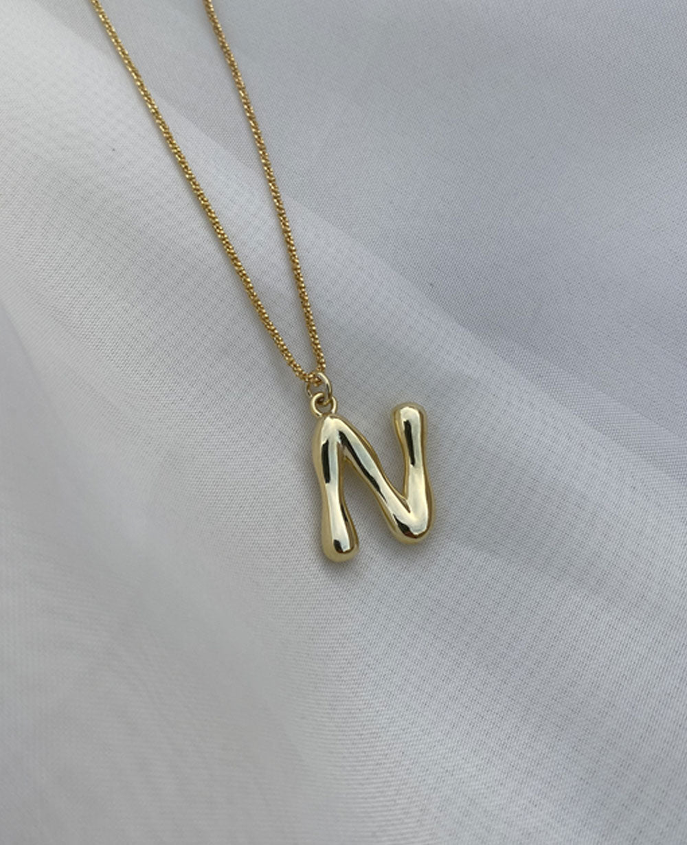NECKLACE LETTER GOLD