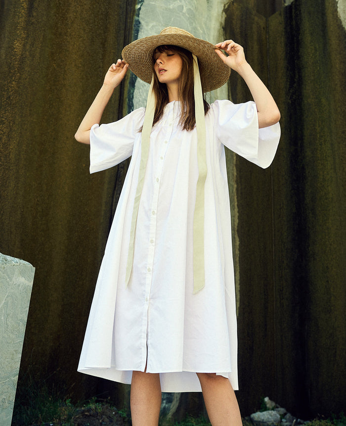 SHIRT DRESS "KARPHATOS" WHITE