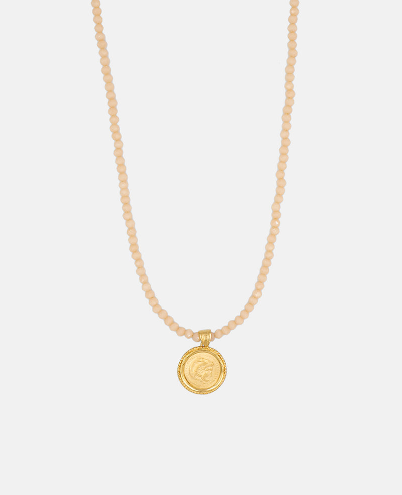 HERCULES CHAMPAGNE CRYSTAL NECKLACE
