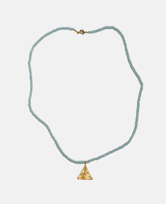 NECKLACE "MELIES PYRAMIS" TURQUOISE