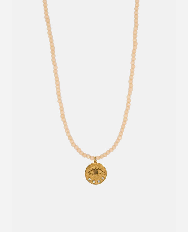 CRYSTAL NECKLACE "MINI KRESSIDA" CHAMPAGNE