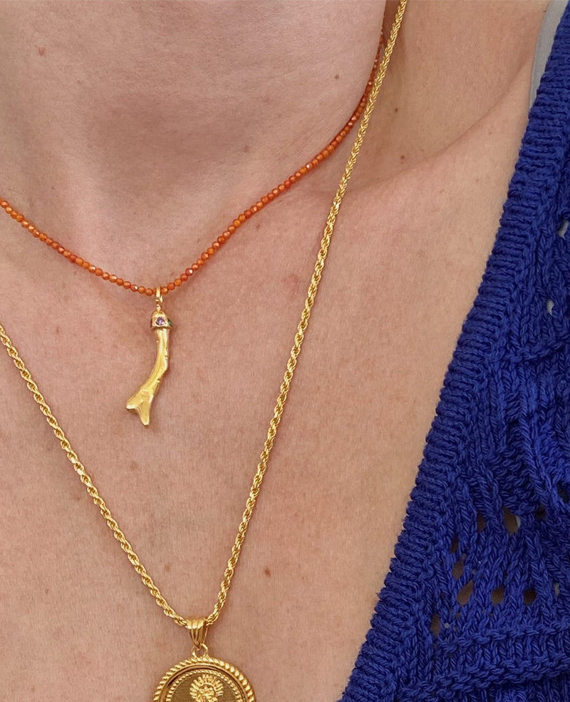 NECKLACE "MOLTEN CORAL APEROL" ORANGE