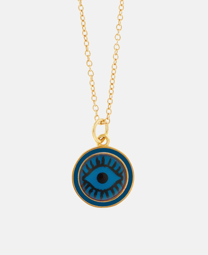 NECKLACE "EVIL EYE" GOLD/BLUE