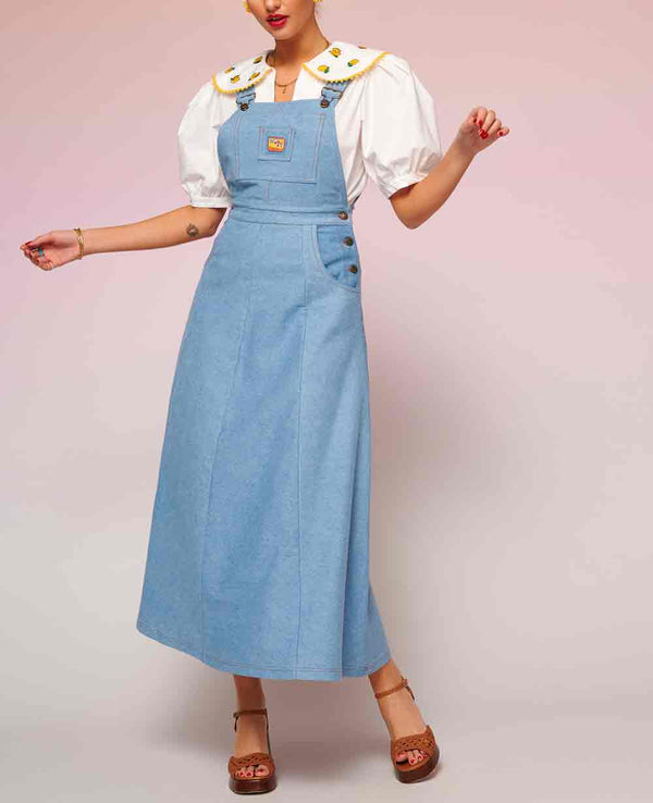 DENIM DRESS "GRETTA" LIGHT BLUE