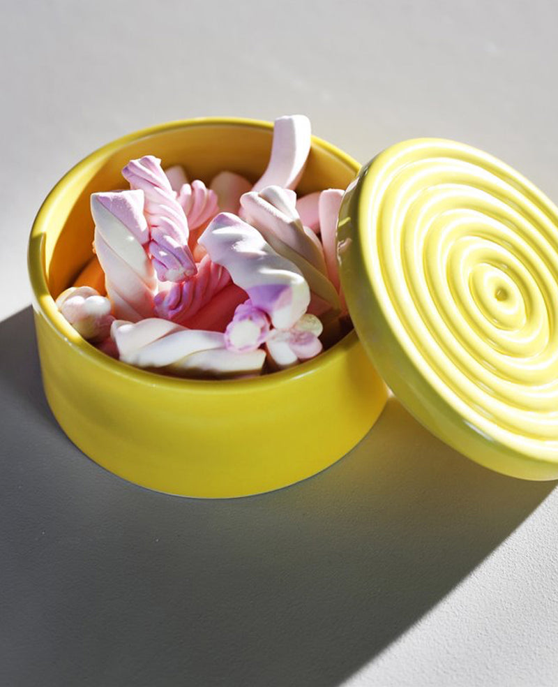 BOX "ROUND" YELLOW