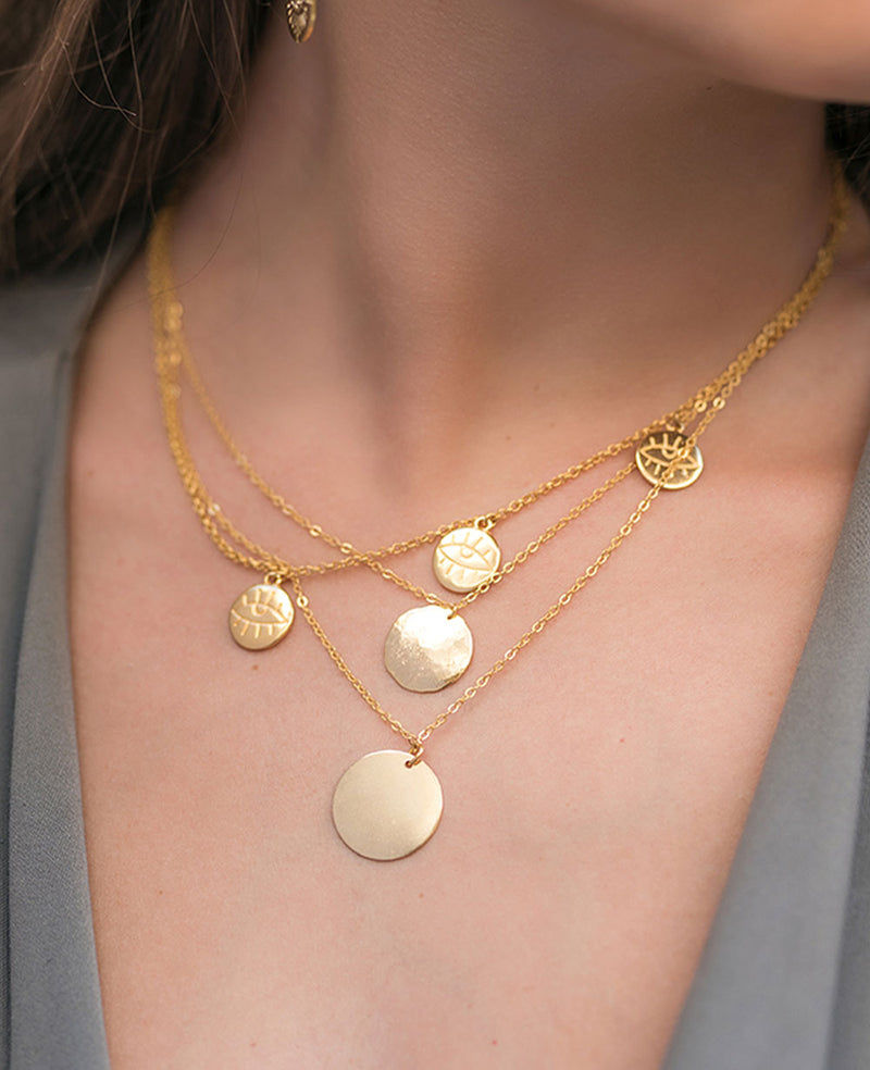 "DOUBLE COIN" NECKLACE