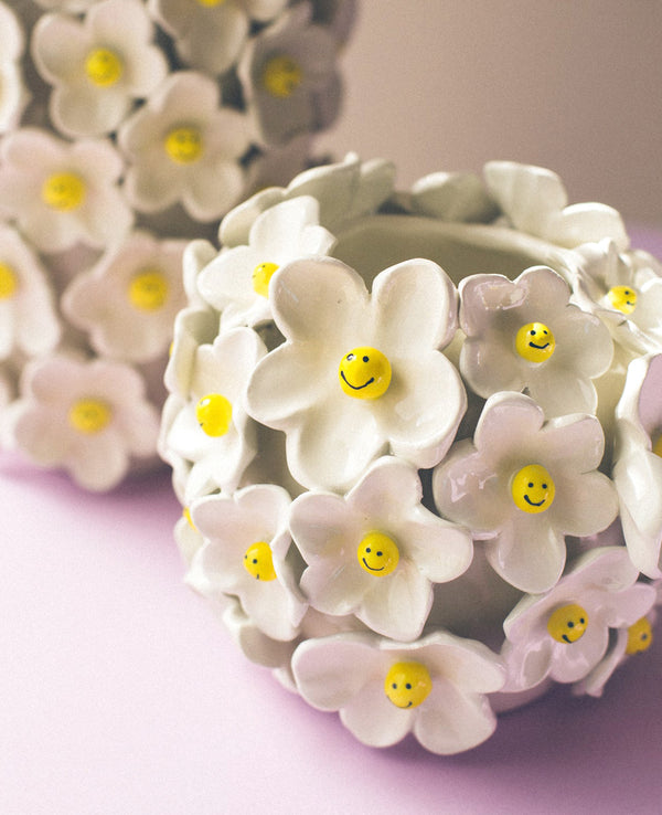 DAISY VASE ROUND