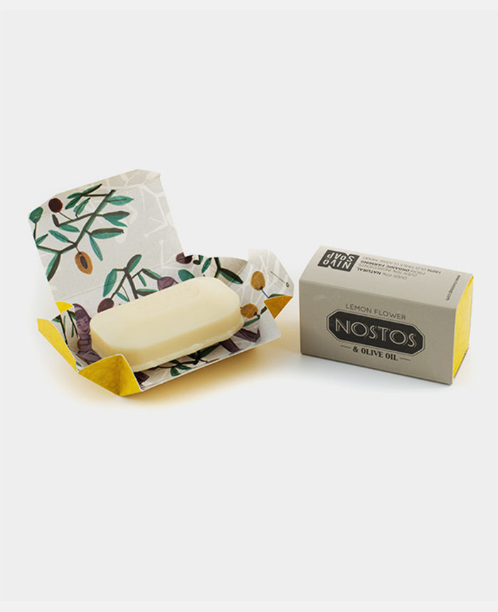 SOAP "NOSTOS" LEMON FLOWER & OLIVE OIL