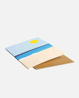 CARD "BEACH” SAND/BLUE