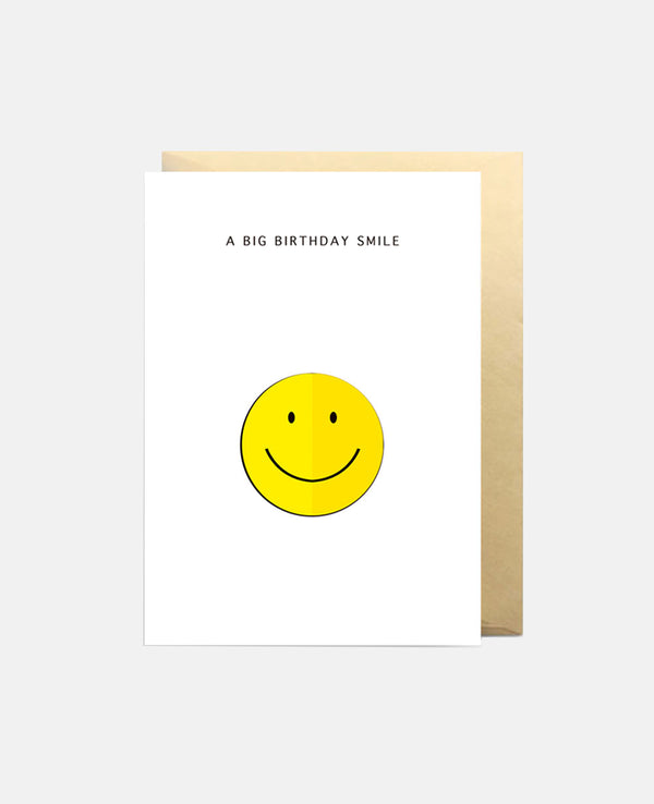 GREETING CARD "BIG BIRTHDAY SMILE"