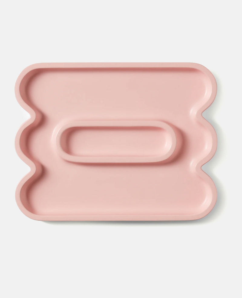 TRAY "TEMPLO WAVE" LIGHT PINK