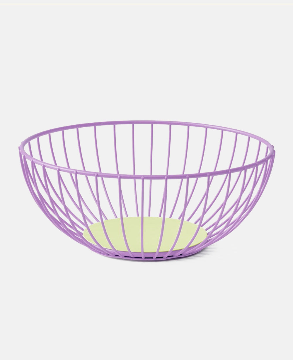 WIRE BASKET "IRIS LARGE" LILAC/LIME