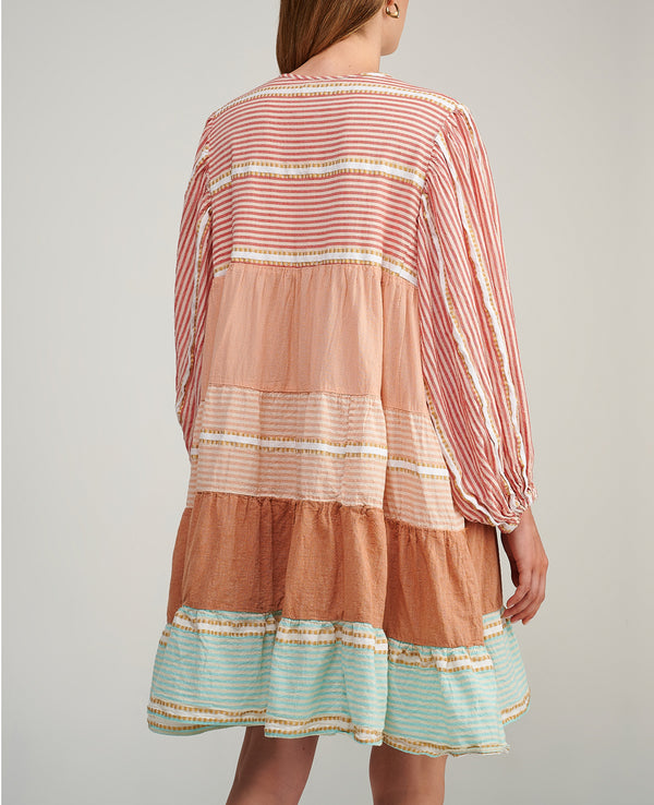 SHORT TUNIC DRESS "FOLEGANDROS" MULTICOLOR
