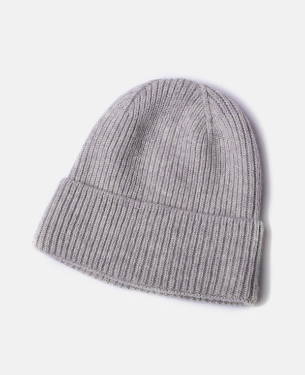WOLL-KASCHMIR MÜTZE "LILLE" LIGHT GREY