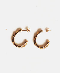 HAMMERED HOOPS "AUDREY" GOLD