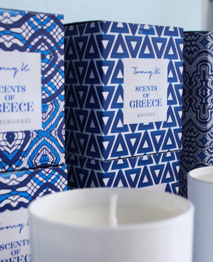 SCENTED CANDLE "SCENTS OF GREECE - LEMONGRASS"